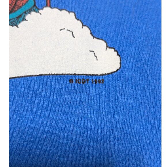 Vintage Single Stitch I've Fallen And I Can't Get Up Skiing Tee Shirt Ski Winter - Picture 3 of 6